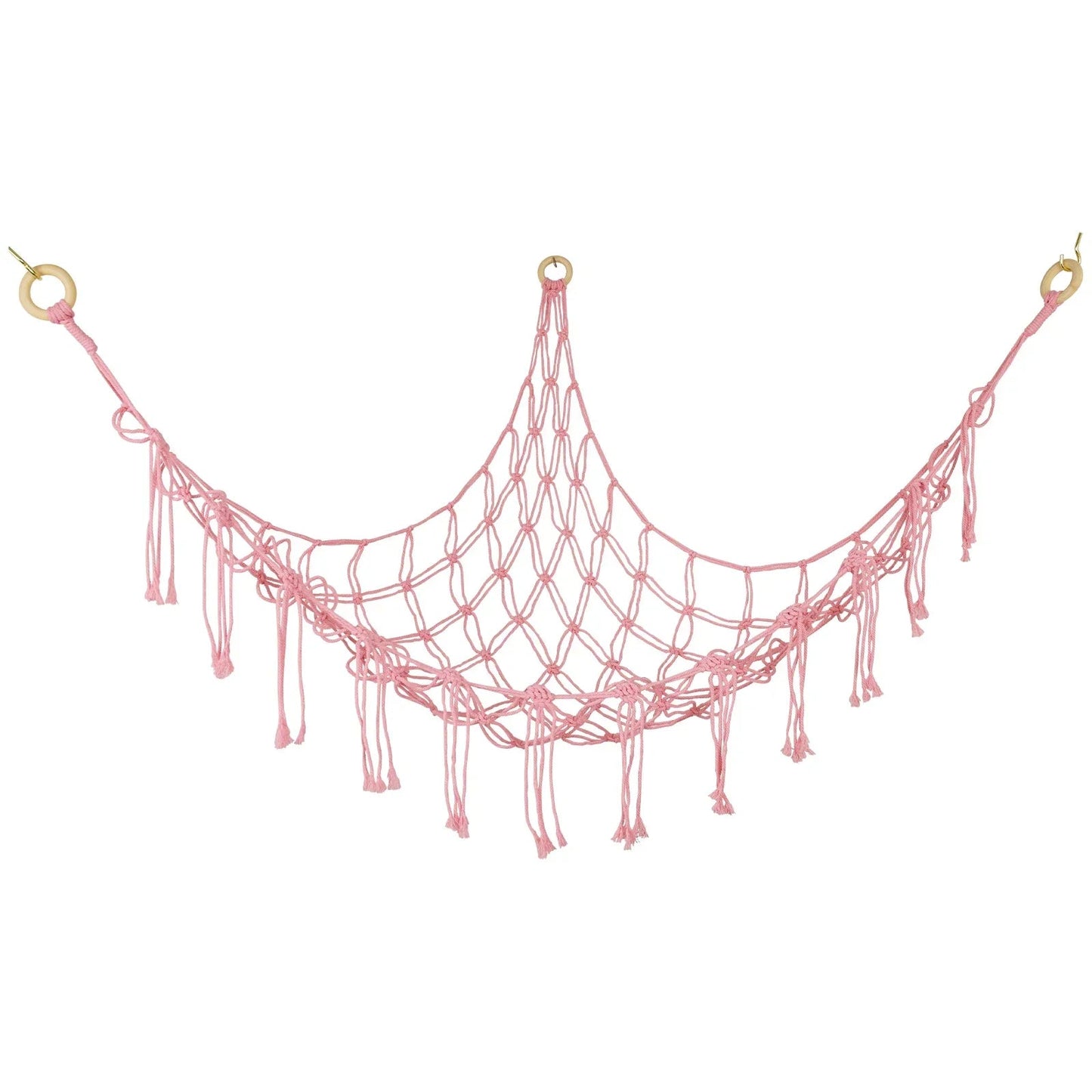 Stuffed Animals Storage Hammock Large Capacity Net Macrame Boho Home Kids Bedroom Decoration Corner Hanging Toy Organizer Nets Il mio negozio