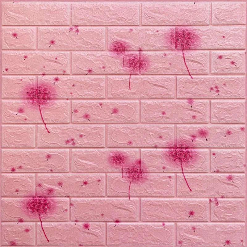 70cmx1m 3D Wall Sticker Faux Brick Bedroom Home Decor Waterproof Self Adhesive Wallpaper Living Room TV Background Decoration exovai.com