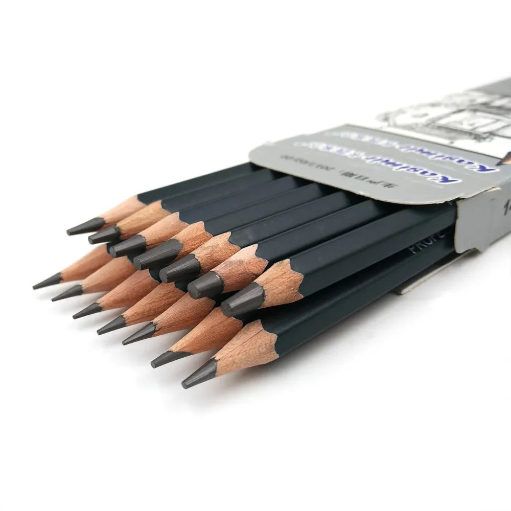 14Pcs/Set Drawing Pencil Set Wooden Professional Art Supplies Hard/Medium/Soft Sketch Charcoal Pencils exovai.com