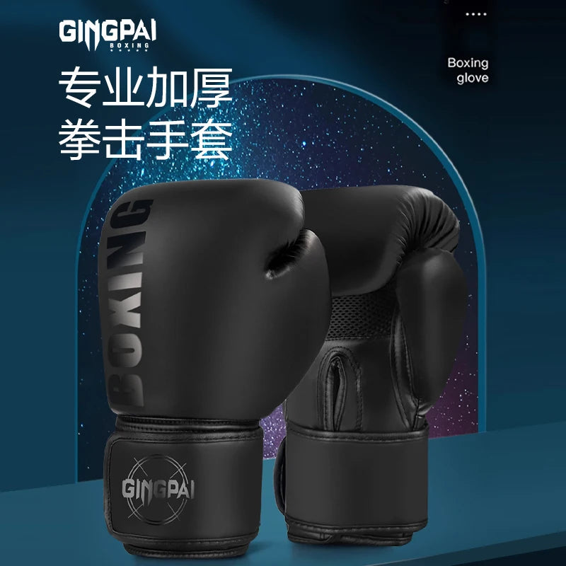 High Quality 6 8 10 12oz Boxing Gloves PU Leather Muay Thai Guantes De Boxeo Free Fight MMA Sandbag Training Glove For Men Women exovai.com