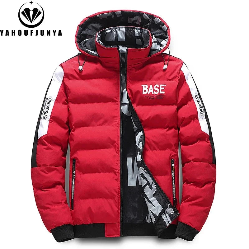 Winter Men Outdoor Windbreak Brand Removable Hooded Jacket Men Windbreak Thick Warm Casual Fashion Parka Jacket Coat Male Hots exovai.com