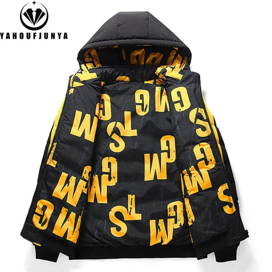 Winter Men Outdoor Windbreak Brand Removable Hooded Jacket Men Windbreak Thick Warm Casual Fashion Parka Jacket Coat Male Hots exovai.com