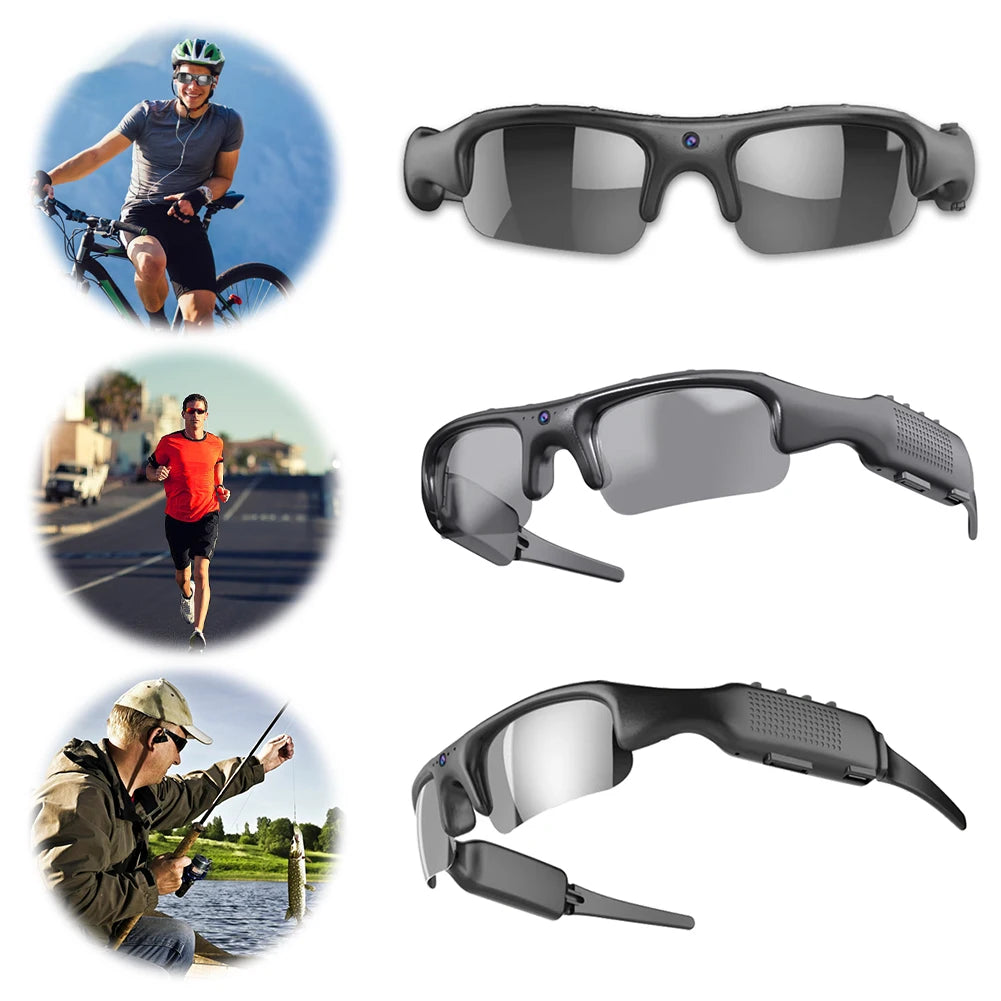 Smart Camera Glasses Video Sunglasses WiFi 1080P HD Video Recording Camera Glasses for Car Cycling Driving Hiking Fishing exovai.com