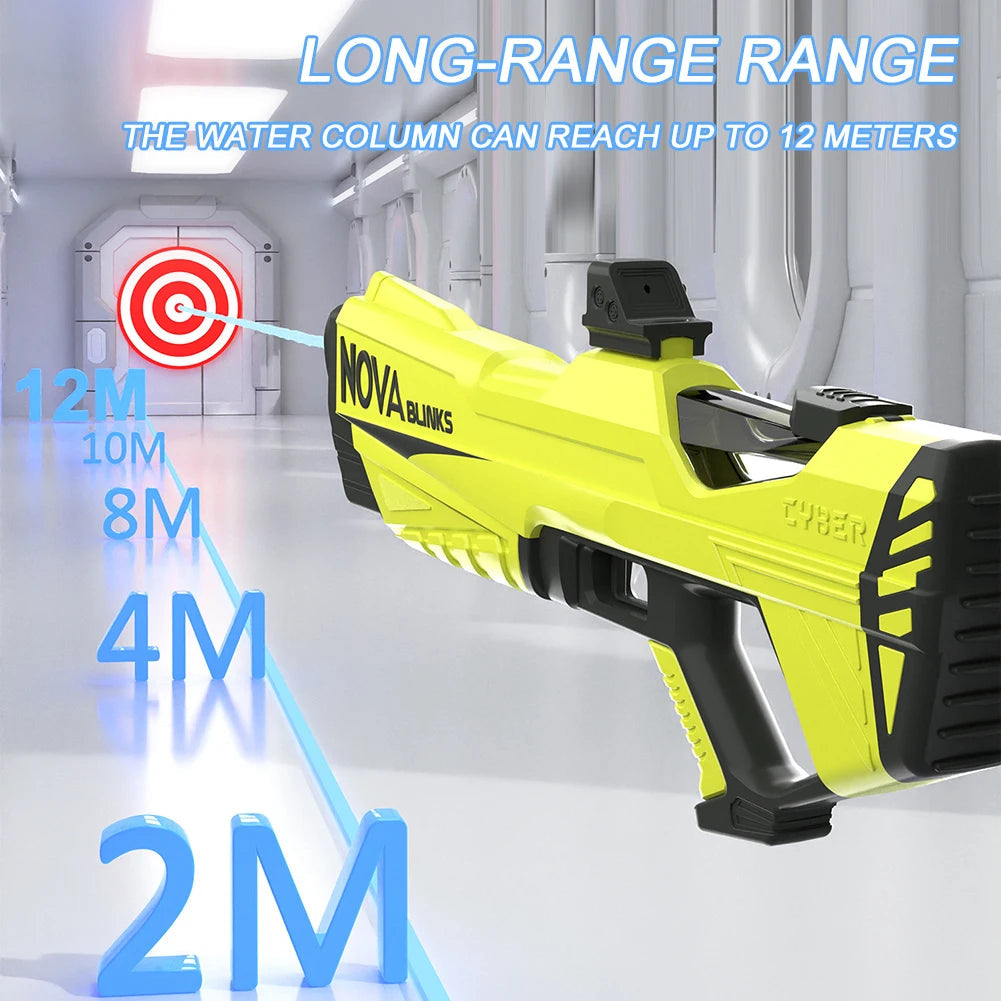 Automatic Electric Water Gun Auto Suction Water Guns for Adult Kids Battery Powered Squirt Blaster Summer Pool Beach Outdoor Toy exovai.com