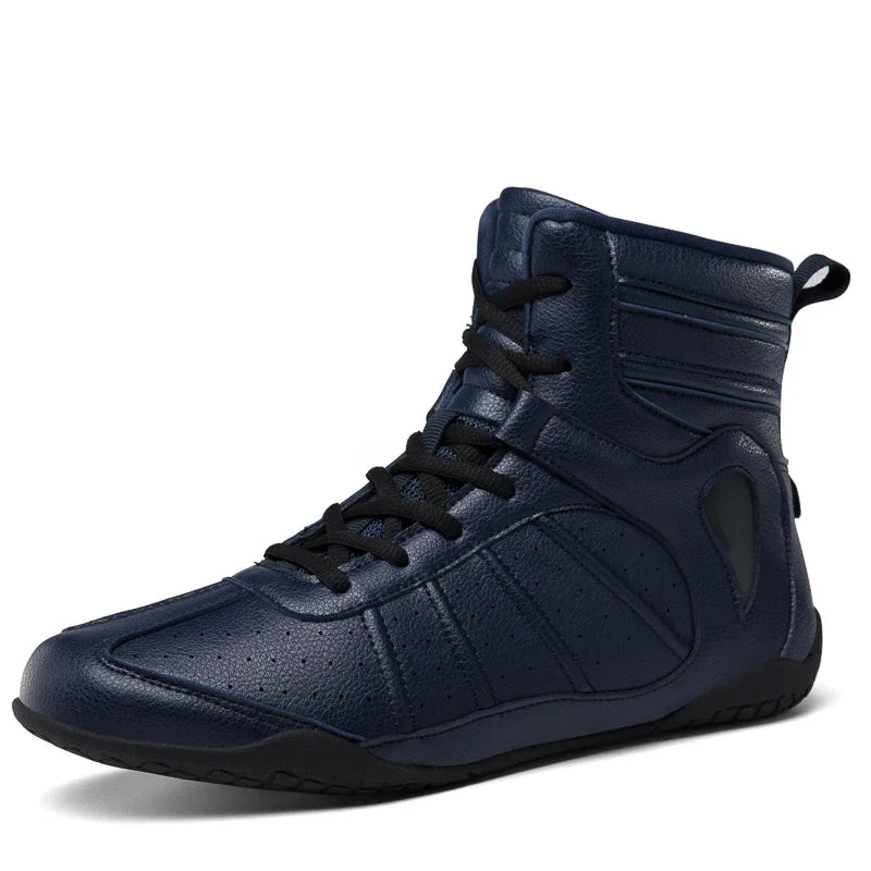 Wear Resistant Anti-slip Gym Folding Boxing Training Boots Professional New Breathable Men's and Women's Wrestling Shoes exovai.com