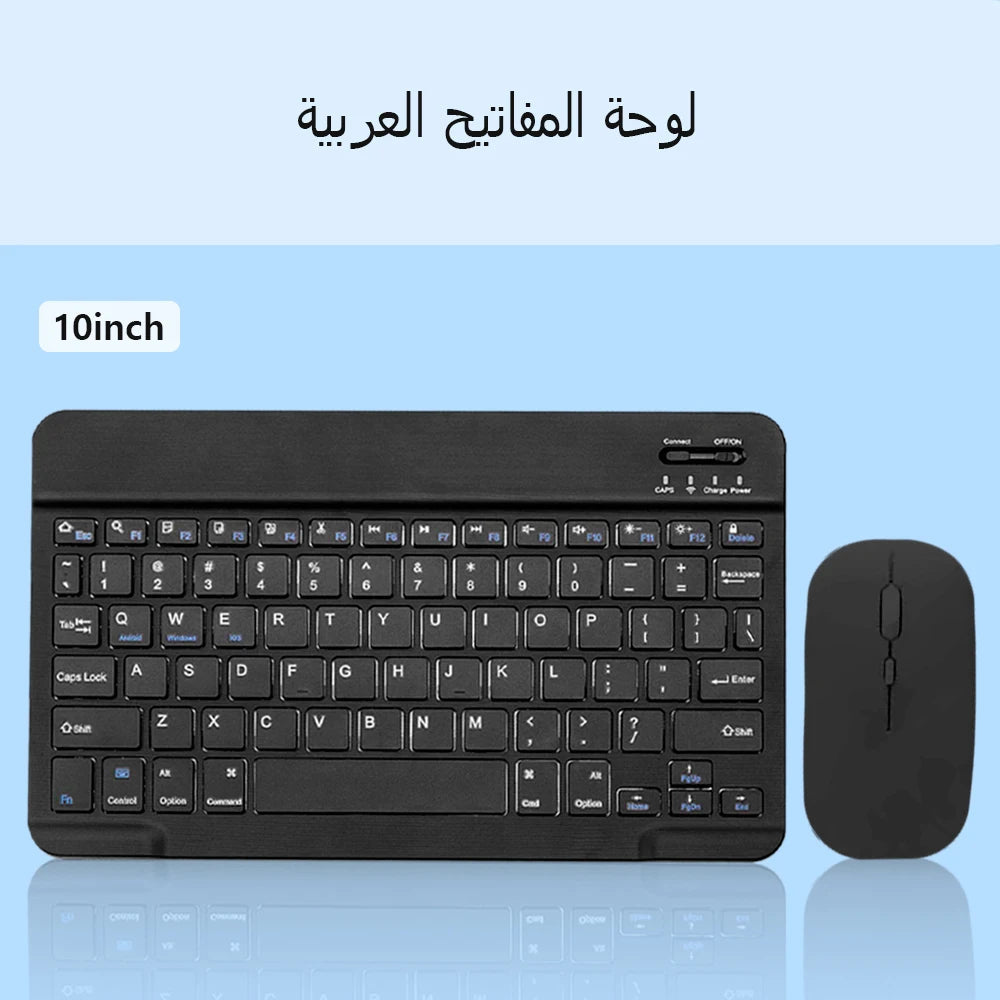 Bluetooth Wireless Keyboard Compatible All Bluetooth Devices Multilingual Bluetooth Keyboard And Mouse Ipad Keyboard Accessory exovai.com