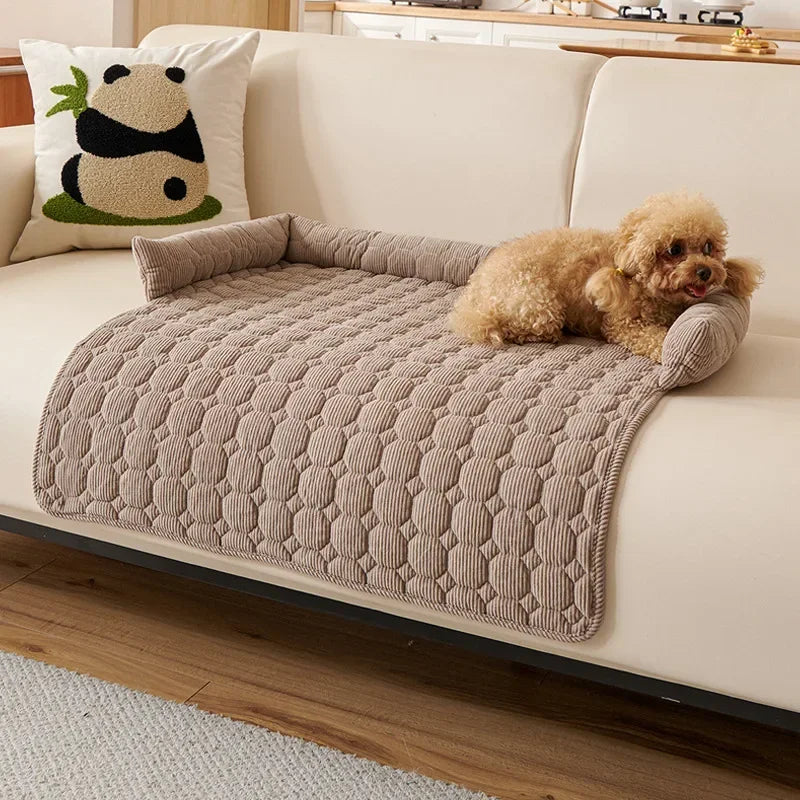 1PC Winter Warm Dog Bed Mats Super Soft Plush Pet Blanket Pad Mat for Small Dogs Plush Neck Pillow Cat Nest Travel & Indoor exovai.com