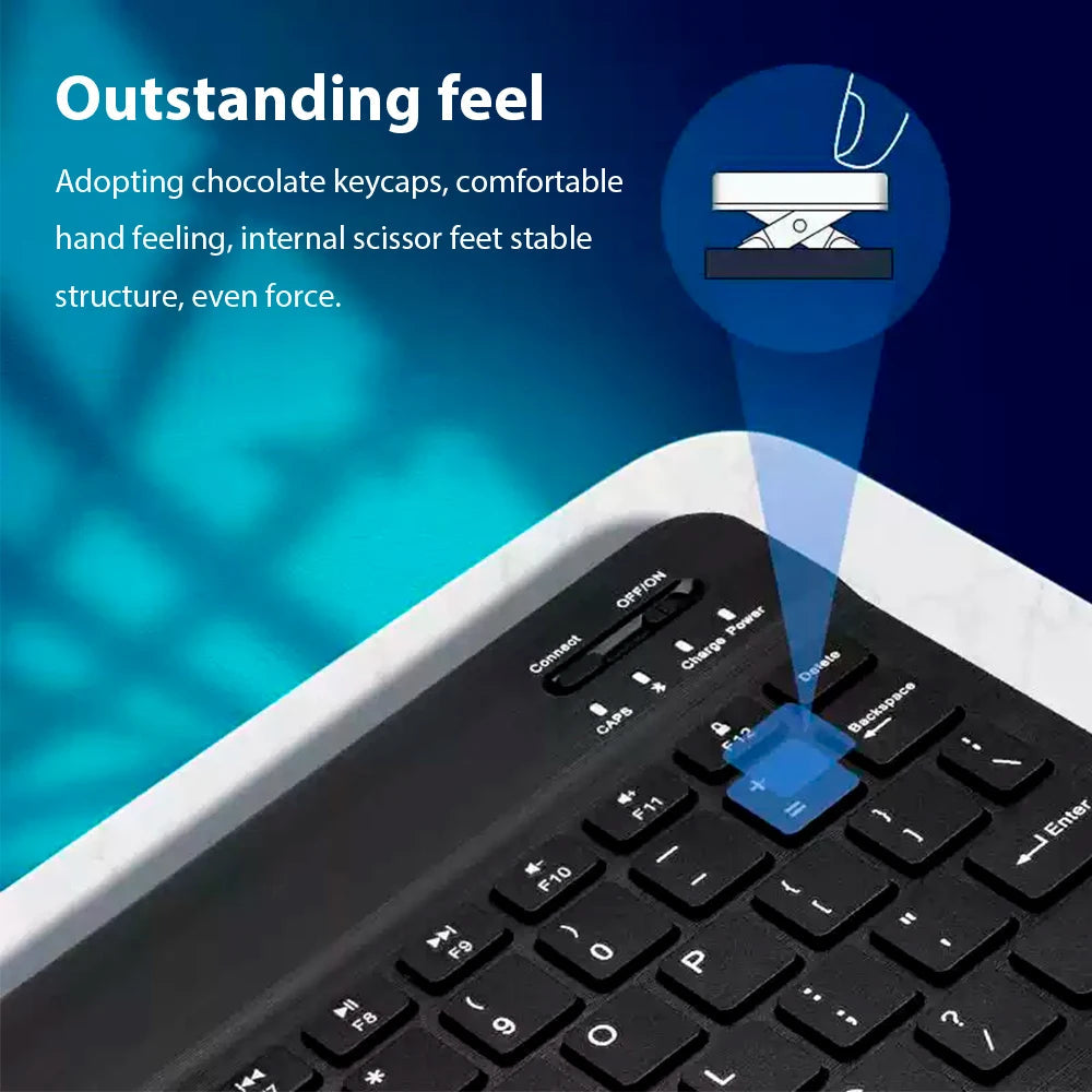 Bluetooth Wireless Keyboard Compatible All Bluetooth Devices Multilingual Bluetooth Keyboard And Mouse Ipad Keyboard Accessory exovai.com