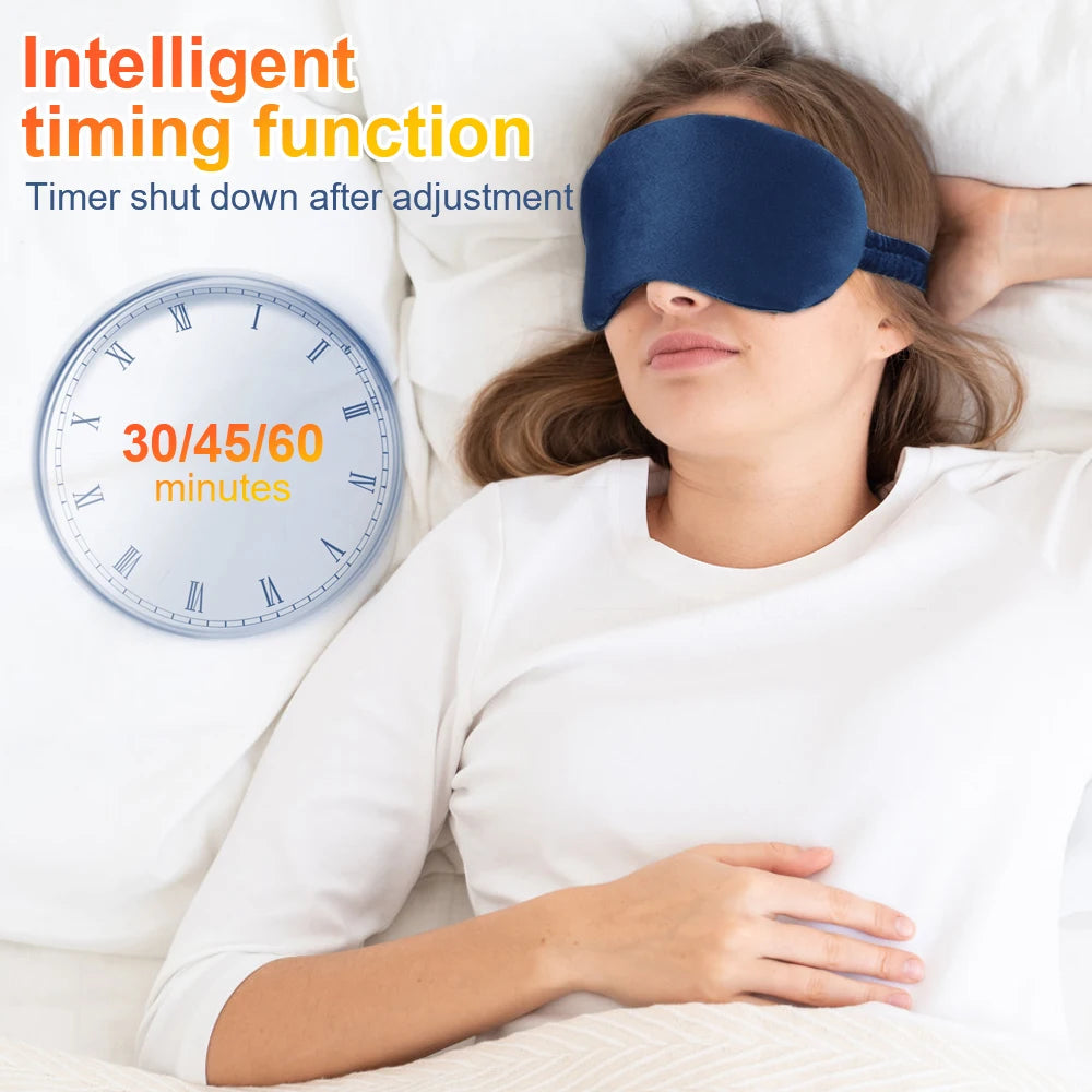 Infrared Hot Compress Eye Massager Relief Fatigue Reduce Dark Circles Eye Bags Timing Sleep Shading Electric Heating Eye Mask exovai.com