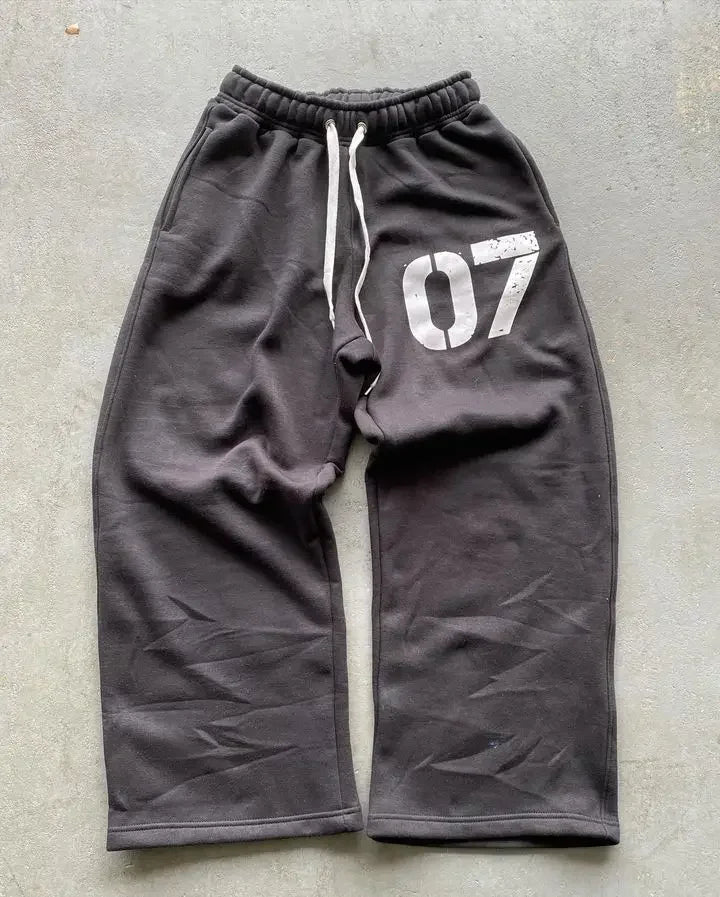 American Retro Striped Knitted Pants Men Y2k Street Harajuku Trendy Brand Oversized Trousers Loose Casual Wide Leg Pants Women exovai.com