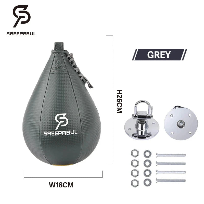 Free Shipping Boxing Speed Ball Set Fitness Boxing Pear Speed Ball Reflex Inflate Punching Speed Bag Training Ball Accessory exovai.com