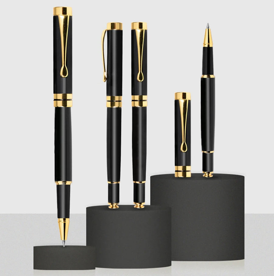 Gift Box Packaging Luxury Custom Gel Metal Pen Stationery Set Text Writing Pretty Office Ballpoint School Supplies 2024 Store exovai.com