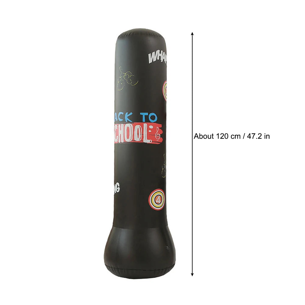Inflatable Punching Boxing Bag Fitness Training Boxing Sack PVC Sports Fight Column Toy Kids Boxing Fight Pressure Sandbag exovai.com