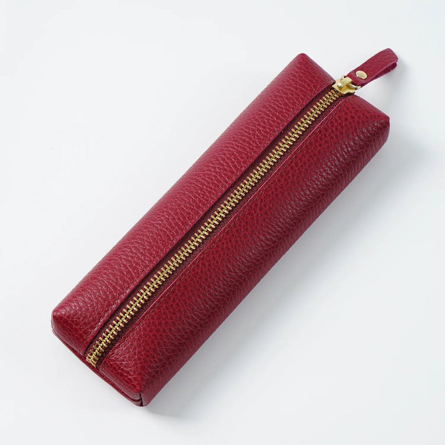 Custom Name Cow Leather Pencil Case Luxury Zipper Business Office Storage Bag Student Pen Bag Personalized Cosmetic Bags Gift exovai.com