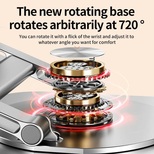 Laptop Stand 360° Rotatable Notebook Holder Liftable Desk Riser Stand Aluminum Alloy Stand Compatible With 9.7-17.3 Inch Laptops exovai.com