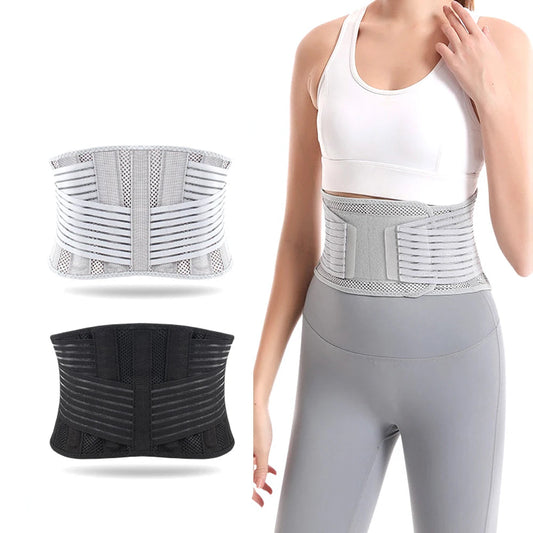 1Pc Back Brace Breathable Lower Back Support Belt Pain Relief with 4 Stays for Heavy Lifting Herniated Disc, Sciatica, Scoliosis exovai.com