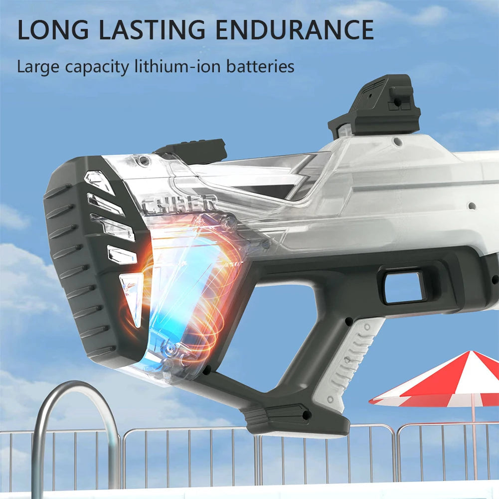 Automatic Electric Water Gun Auto Suction Water Guns for Adult Kids Battery Powered Squirt Blaster Summer Pool Beach Outdoor Toy exovai.com