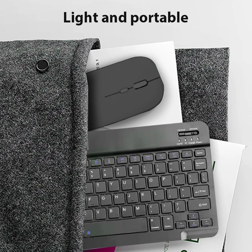 Bluetooth Wireless Keyboard Compatible All Bluetooth Devices Multilingual Bluetooth Keyboard And Mouse Ipad Keyboard Accessory exovai.com