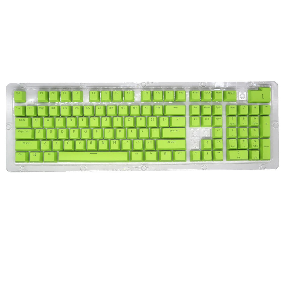 104pcs PBT/ABS Translucent Keycaps OEM Profile For Mechanical Keyboard Double-shot Backlit Universal Replacement Key Cap Set exovai.com