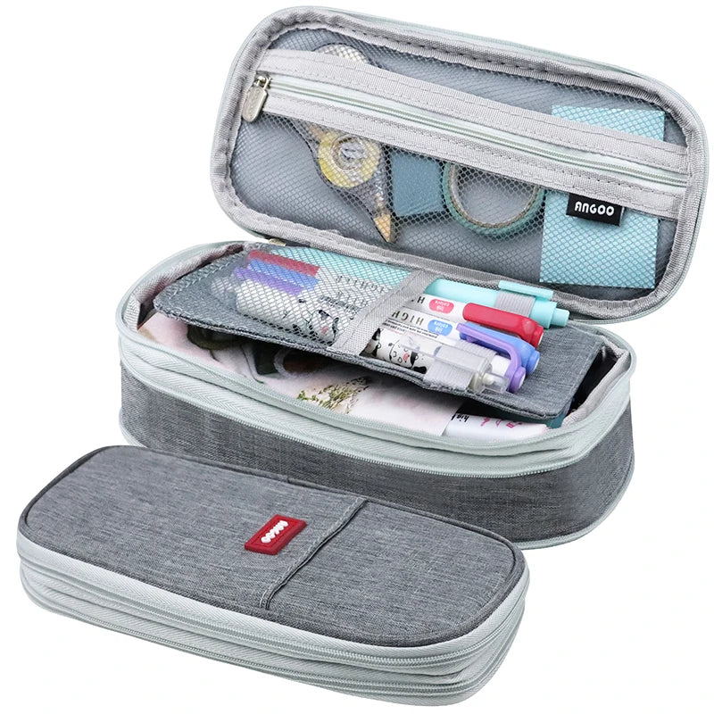 Large Big Creative Pencil Case Cute Boy Girl Kawaii Pencil Cases Storage Kids Pen Bag Stationery Box School Students Supplies exovai.com