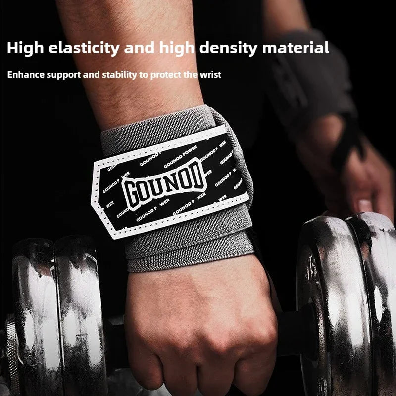 New Sports Wrap Wristband Fitness Weightlifting Horizontal Bar Deadlift Anti-sprain Support Stable Protection of The Wrist exovai.com