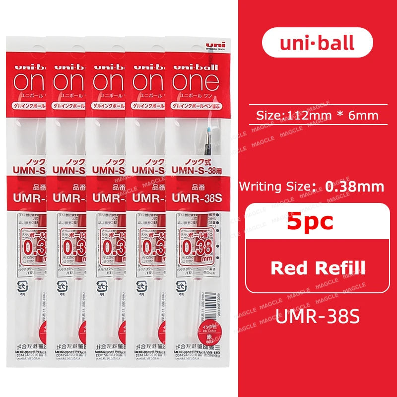Japanese uni-ball ZENTO Gel Ink Pen Limited Flow Model Metal Push Ultra-Smooth Writing 0.38/0.5mm Signing for Students Business exovai.com