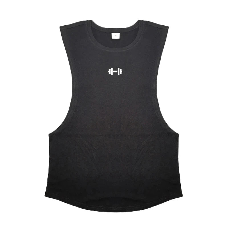 Summer Open Sides Cut Off Gym Clothing Fitness Mens Sleeveless T-shirts Dropped Armholes Bodybuilding Tank Tops Workout Vest exovai.com