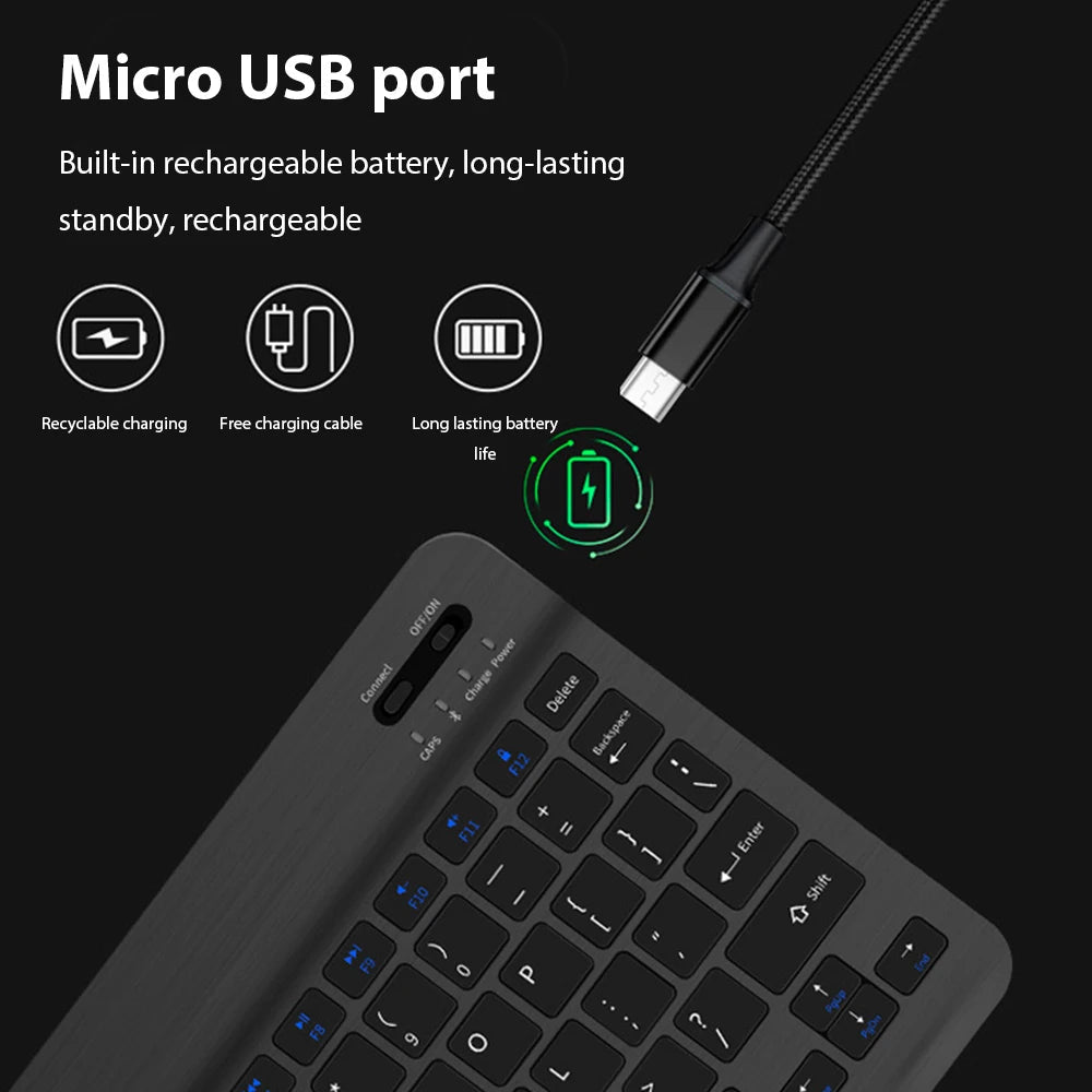 Bluetooth Wireless Keyboard Compatible All Bluetooth Devices Multilingual Bluetooth Keyboard And Mouse Ipad Keyboard Accessory exovai.com