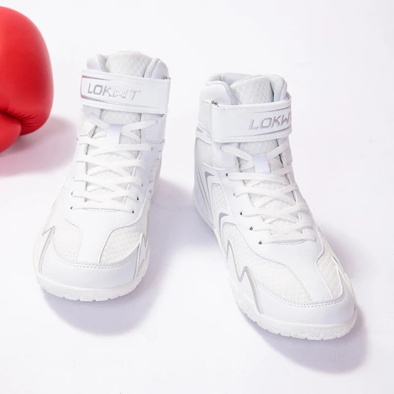 Gym Training Boxing Boots Men's Boxing Shoes Professional Women's Breathable Fighting Wrestling Shoes Anti-slip and Wear-resista exovai.com
