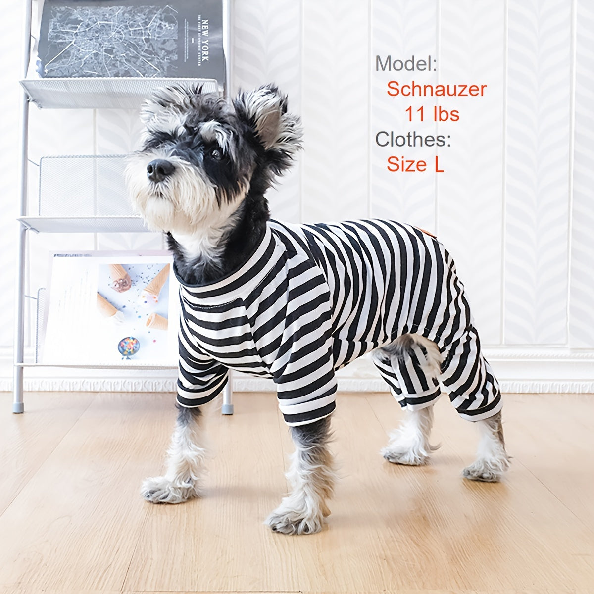 Year-Round Cozy Knit Pajamas for Small Dogs & Cats - Easy Pullover, Stretch Comfort, Stylish Stripes exovai.com
