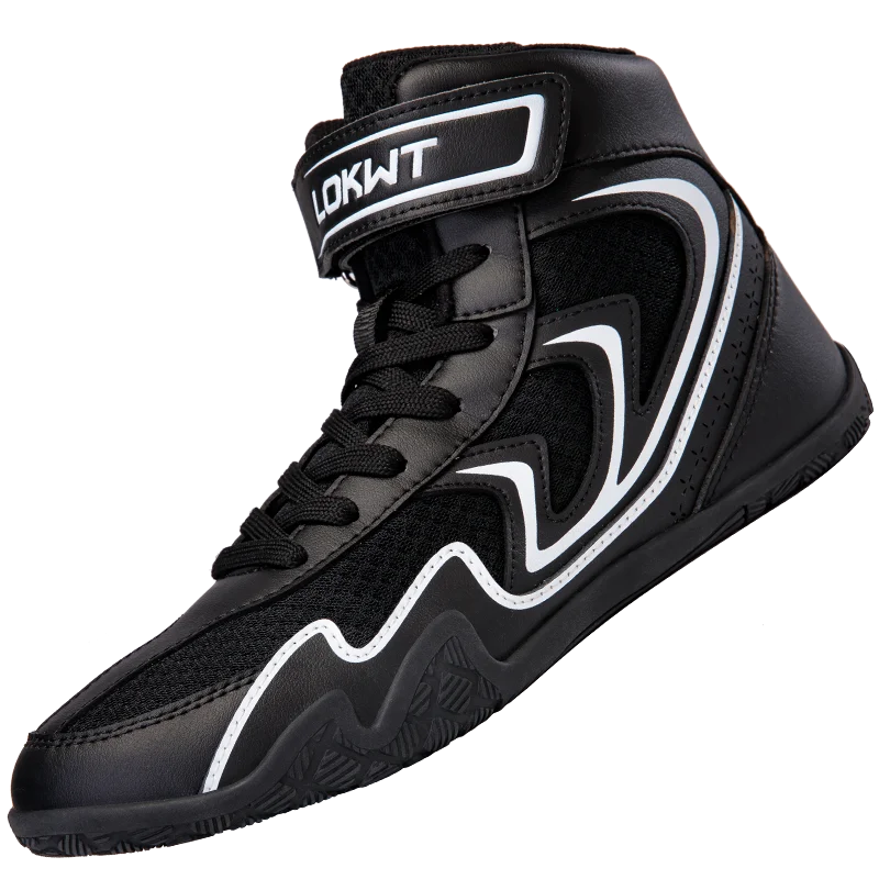 Gym Training Boxing Boots Men's Boxing Shoes Professional Women's Breathable Fighting Wrestling Shoes Anti-slip and Wear-resista exovai.com