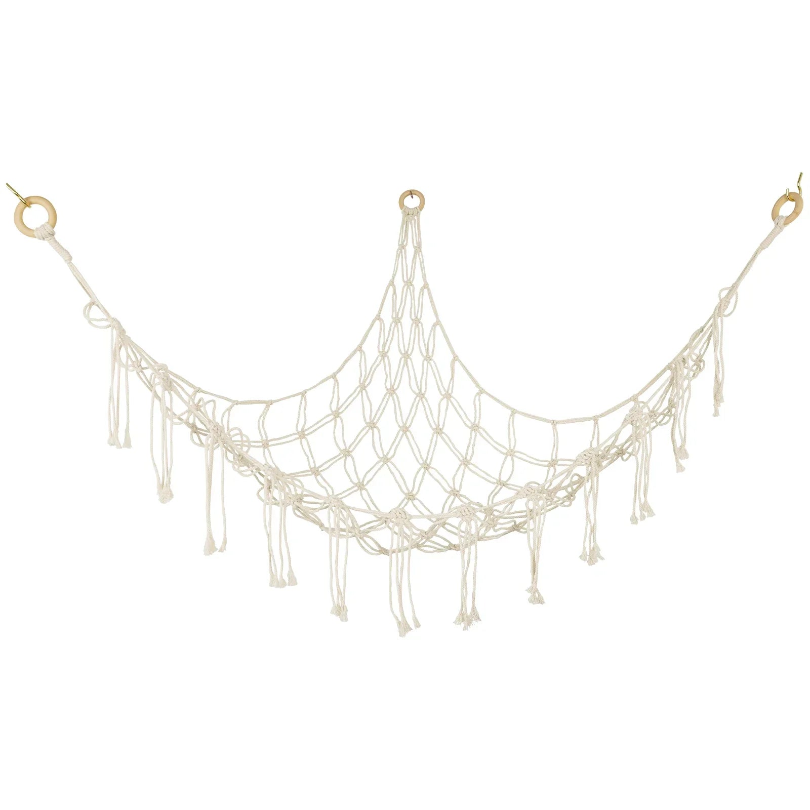 Stuffed Animals Storage Hammock Large Capacity Net Macrame Boho Home Kids Bedroom Decoration Corner Hanging Toy Organizer Nets Il mio negozio