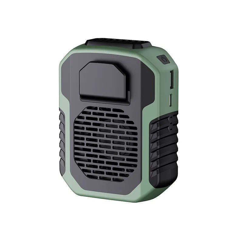 Hanging Neck/Waist Fan USB Mini Charging Fan Outdoor Sports Portable Cooling Clip Fan Air Mute Cooler Heat Relief Tool Powerbank exovai.com
