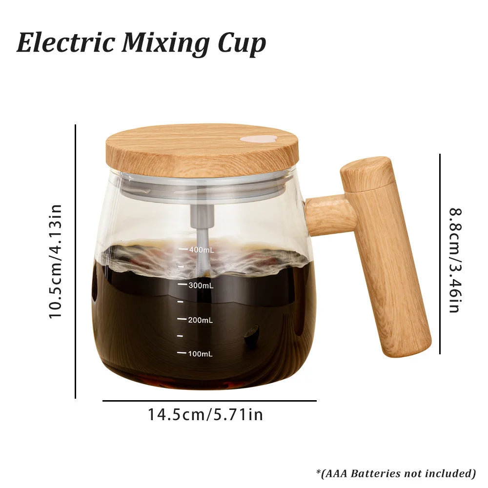 Automatic Self Stirring Mug, Coffee Milk Mixing Cup, Magnetic Stirring, Stainless Steel Electric Blender, 400ml exovai.com
