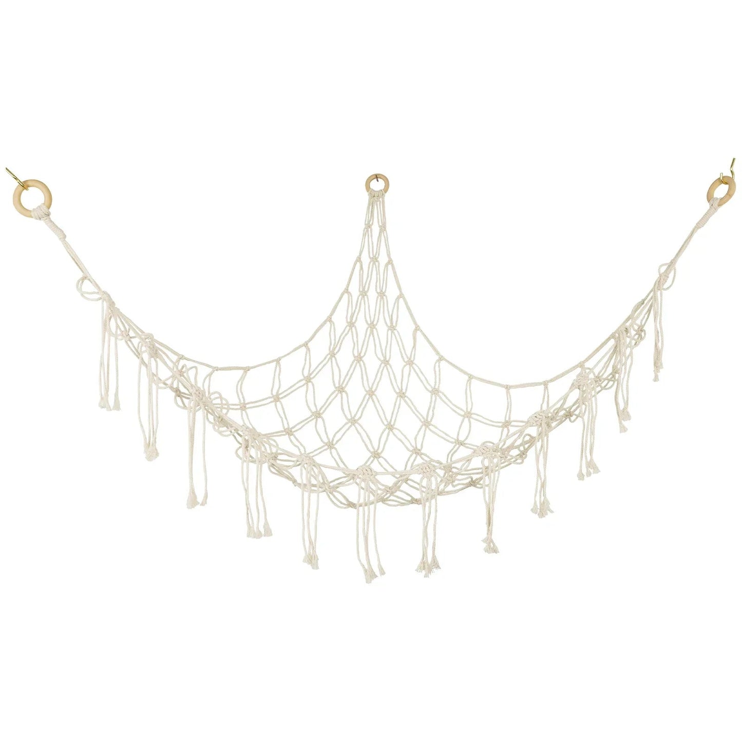 Stuffed Animals Storage Hammock Large Capacity Net Macrame Boho Home Kids Bedroom Decoration Corner Hanging Toy Organizer Nets Il mio negozio