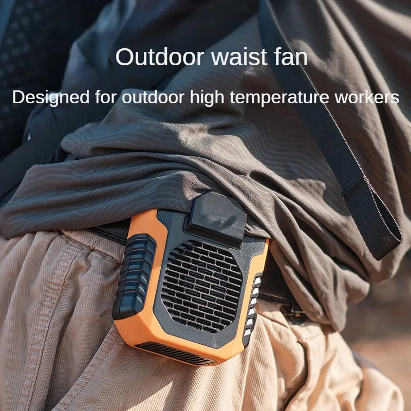 Hanging Neck/Waist Fan USB Mini Charging Fan Outdoor Sports Portable Cooling Clip Fan Air Mute Cooler Heat Relief Tool Powerbank exovai.com