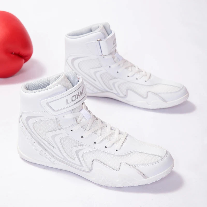 Gym Training Boxing Boots Men's Boxing Shoes Professional Women's Breathable Fighting Wrestling Shoes Anti-slip and Wear-resista exovai.com