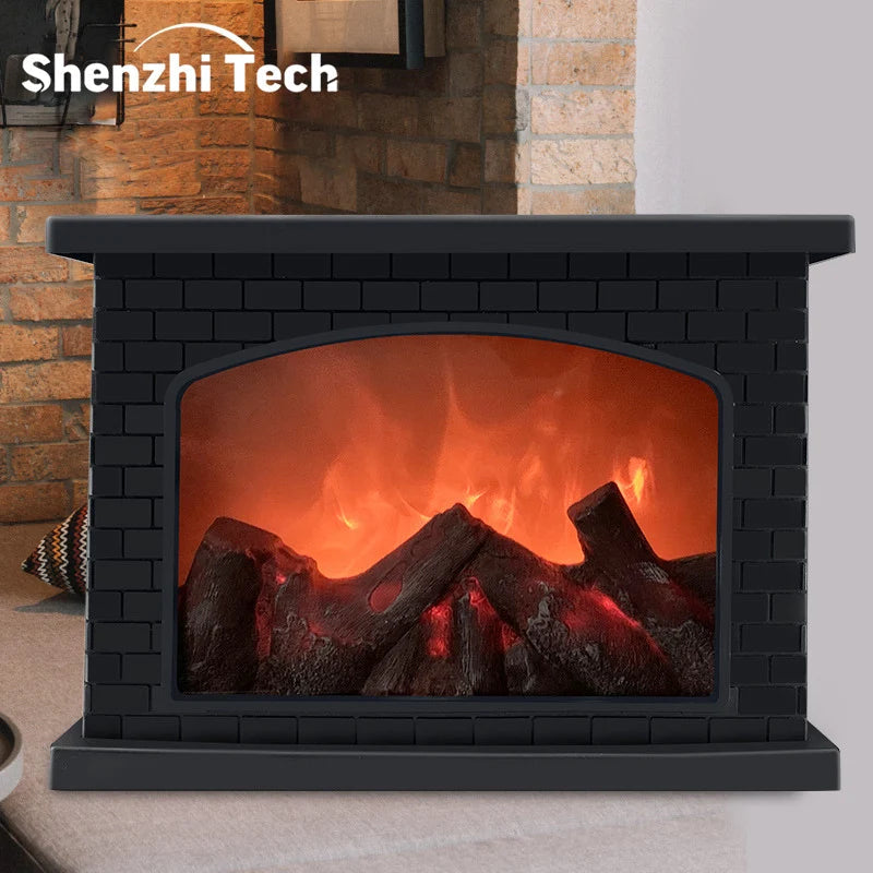 Fireplace Flame Light, Charcoal style LED Table Lights, USB or Battery Power Lamp, for Holiday Winter Gift Party Warm Home Decor exovai.com
