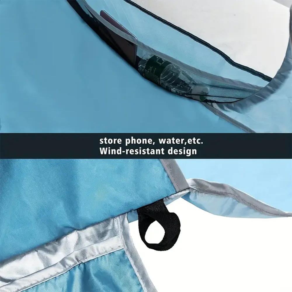 Quick Set Up-Pop Up Beach Tent Portable Sun Shade Shelter Outdoor Camping Fishing Canopy,Camping Accessories,Sturdy Construction exovai.com