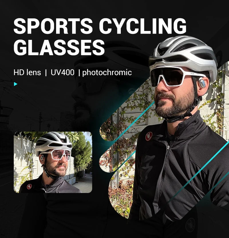 SCVCN New Photochromic Sunglasses MTB Cycling Glasses Outdoor Sports Running Drving Goggles UV400 Protection Bike Eyewear exovai.com
