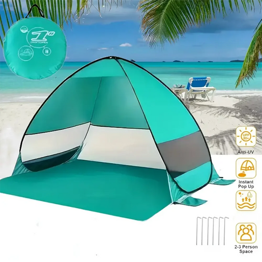 Quick Set Up-Pop Up Beach Tent Portable Sun Shade Shelter Outdoor Camping Fishing Canopy,Camping Accessories,Sturdy Construction exovai.com