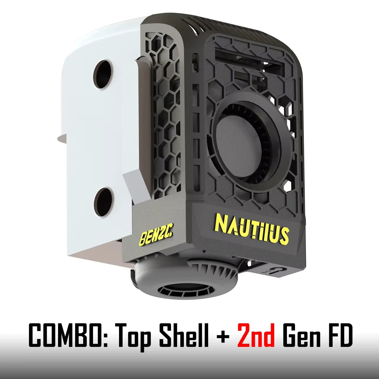 Fan Duct 360° Flow for Bambu P1S X1C BEN2C Bambu Lab Fan Duct 360° Flow Cooling Customised for P1 X1 series 3D printers exovai.com