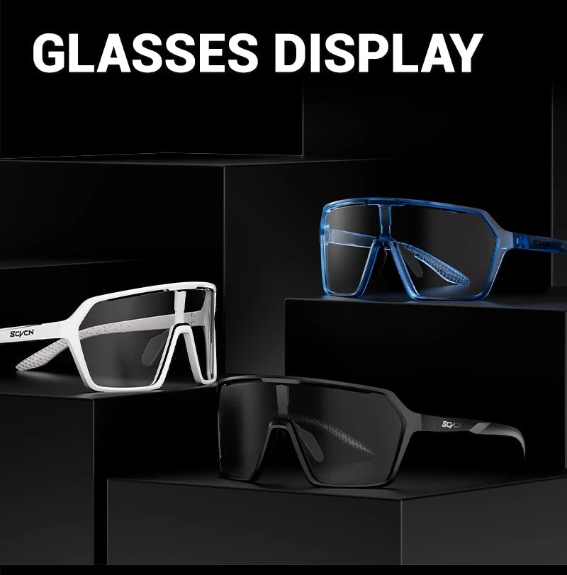 SCVCN New Photochromic Sunglasses MTB Cycling Glasses Outdoor Sports Running Drving Goggles UV400 Protection Bike Eyewear exovai.com