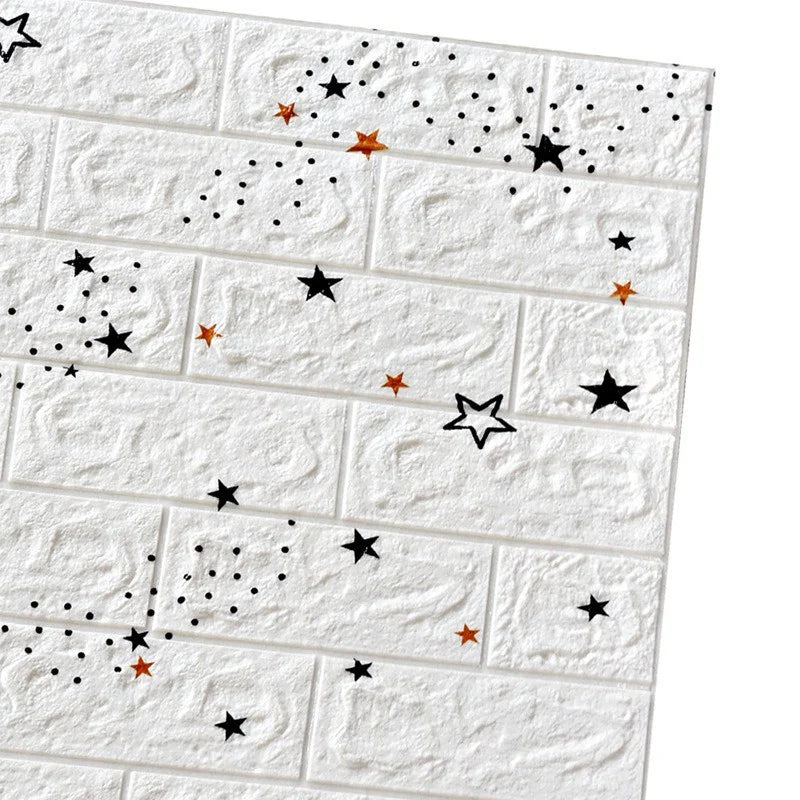 70cmx1m 3D Wall Sticker Faux Brick Bedroom Home Decor Waterproof Self Adhesive Wallpaper Living Room TV Background Decoration exovai.com