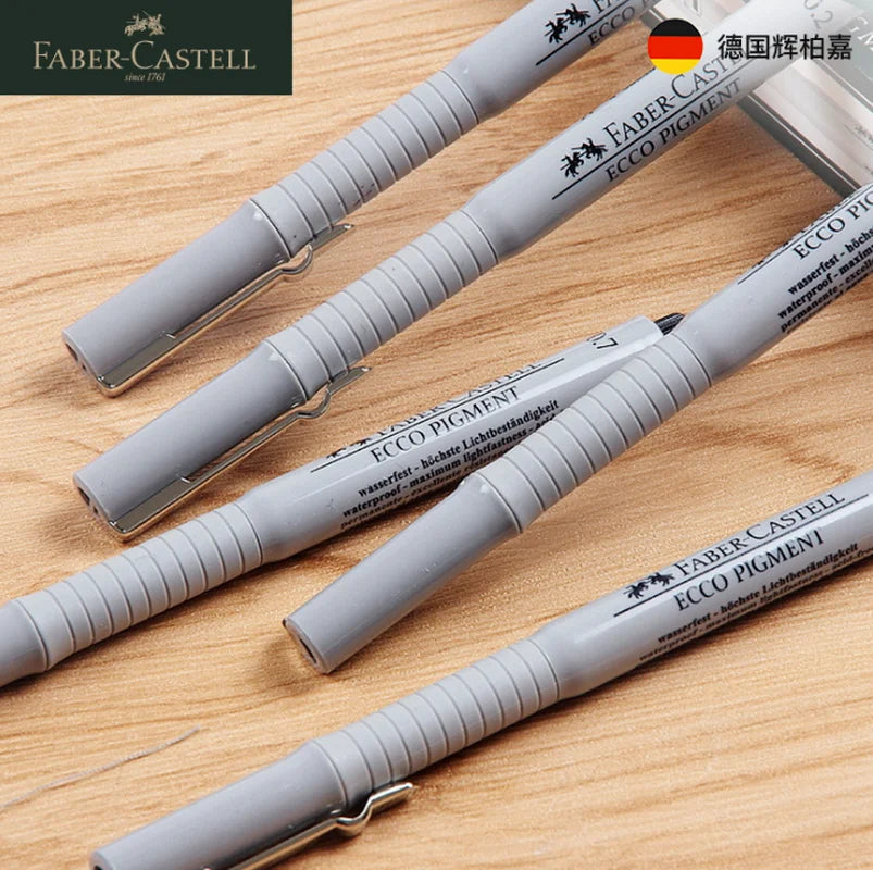 Faber Castell Needle Micron Pen Waterproof Drawing Markers Student Stationery Hook Line Pen Sketching Art Supplies for Artist exovai.com