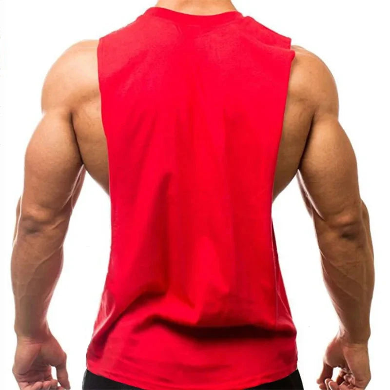 Summer Open Sides Cut Off Gym Clothing Fitness Mens Sleeveless T-shirts Dropped Armholes Bodybuilding Tank Tops Workout Vest exovai.com