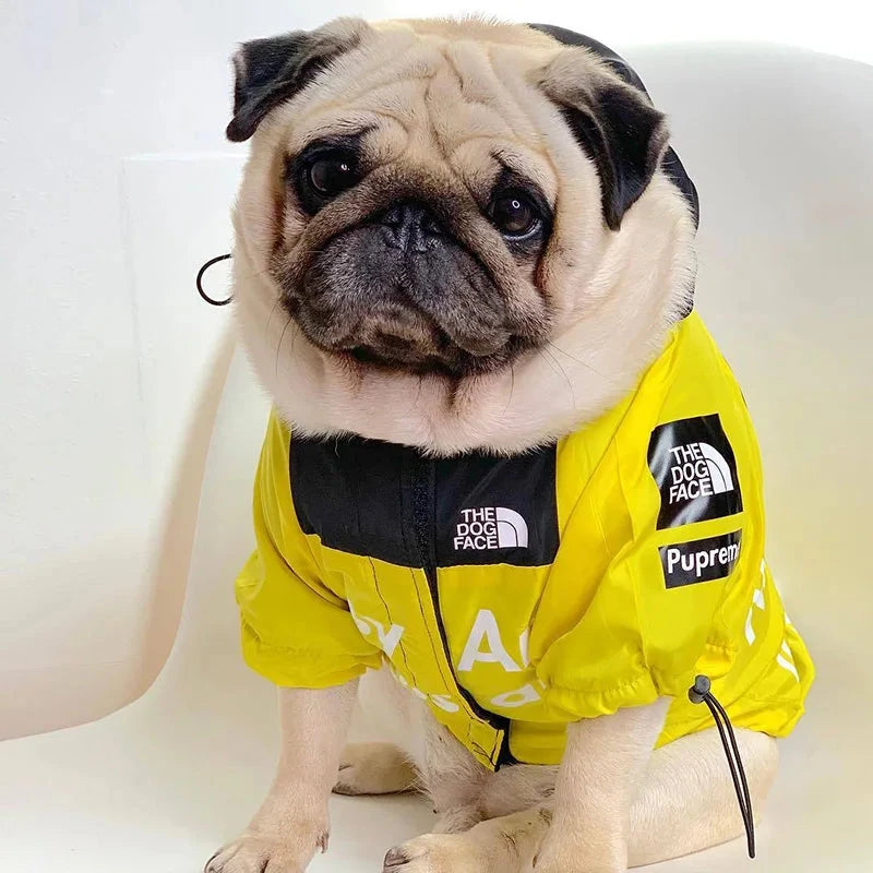 Dog Clothes Raincoat For Small Big Dogs Wind Coat Windbreaker French Bulldog Hoodie For Dogs Clothes Jacket Chihuahua Dog Face exovai.com