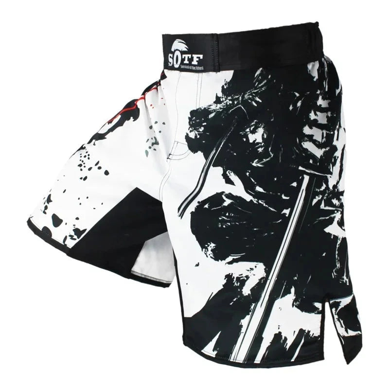 SUOTF MMA Fighting red and black sports fitness breathable Tiger Muay Thai Glory boxing clothing short muay thai boxing shorts exovai.com