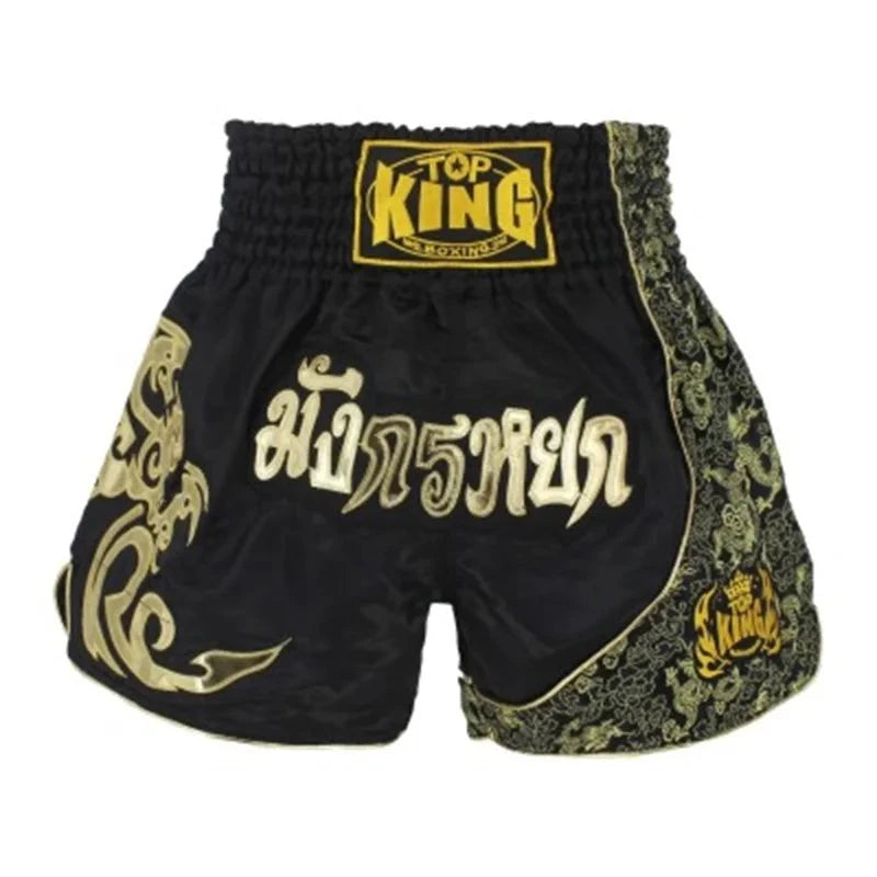 SUOTF MMA Fighting red and black sports fitness breathable Tiger Muay Thai Glory boxing clothing short muay thai boxing shorts exovai.com