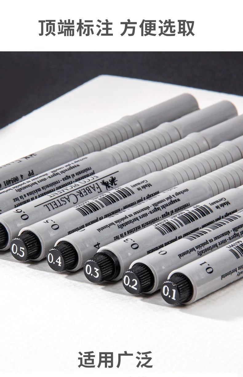 Faber Castell Needle Micron Pen Waterproof Drawing Markers Student Stationery Hook Line Pen Sketching Art Supplies for Artist exovai.com